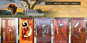 Its Africa Woodcraft, woodcraft website design, website designers for woodcrafters, wooden doors website, web designers woodcraft business, wooden door company web designer