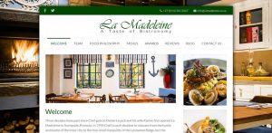 La Madeleine, restaurant website design, website for restaurant