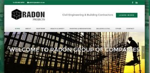 Radon Projects, building contractor website, web designers building contractor, building contractor business website designers, web developer building contractor