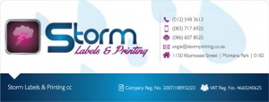 Storm Labels & Printing