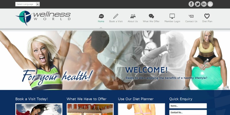 Wellness World Wellness World Website, gym website, website for my gym, fitness centre website, web designers for gym, fitness centre web developers, gym website designers
