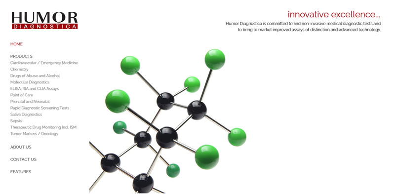 Humor Diagnostica Humor Diagnostica, medical supplier website, web designer medical supplies, medical supply company web designer, website designers medical supply business, medicine web developers