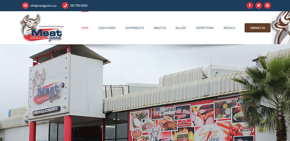 Meat Good Cash n Carry Meat Good Cash n Carry, cash and carry website, meat company web designers, web developer
