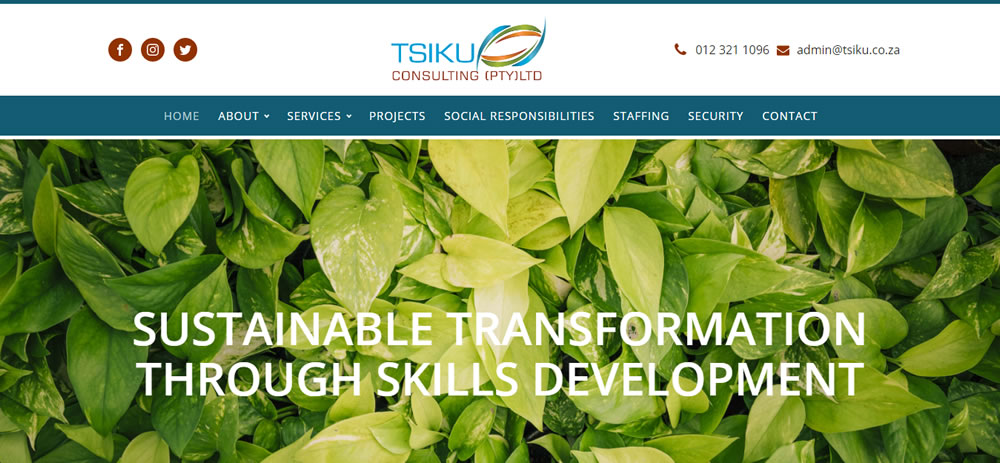 Tsiku Consulting, skills development website, skills development company website design, skills developer web designer, web developer skills development