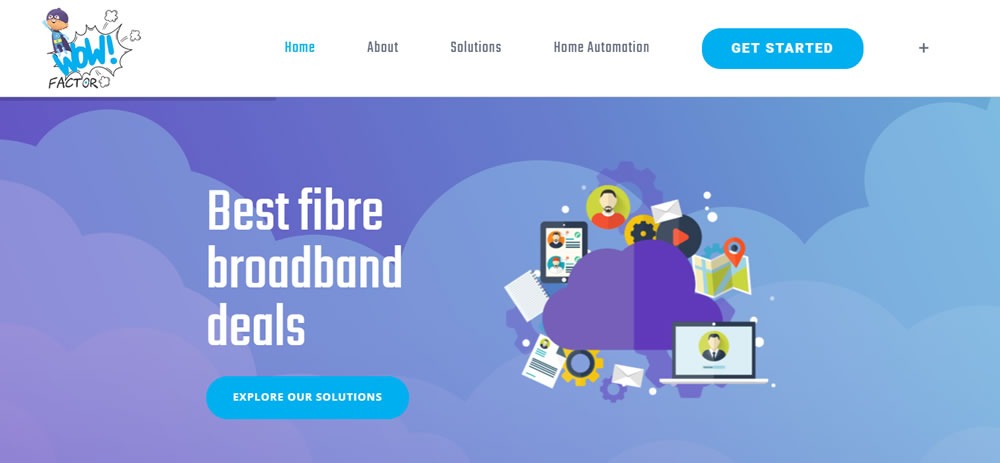 WOW Factor, fibre installers website design, website designers fibre company