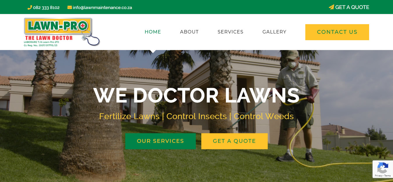 Lawn Pro, lawn experts website design, web developers lawn maintenance company, lawn pro web design