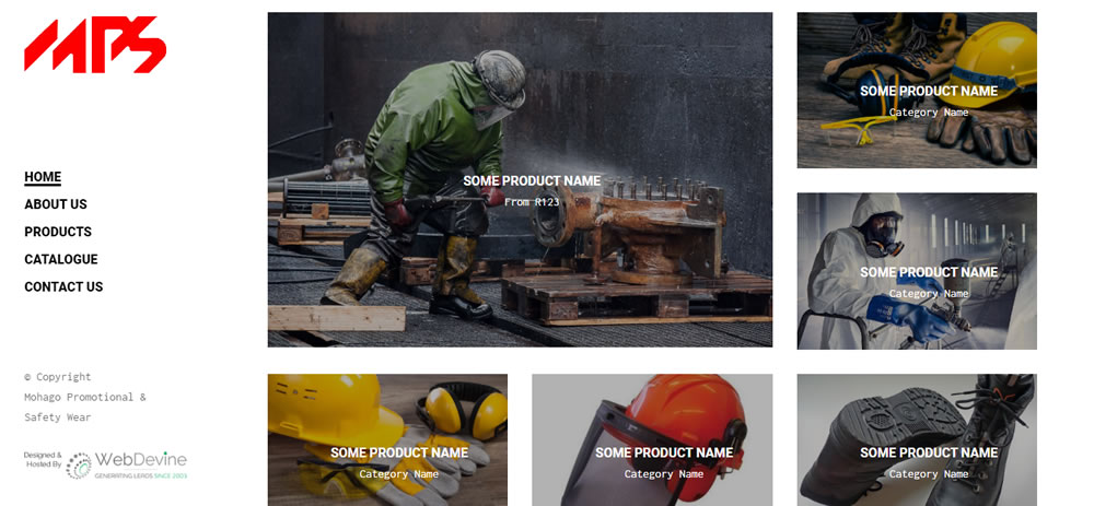 Mohago Promotional and Safety Wear, safety wear website designers, web developers safety wear, web designers ppe company, promotional wear web designers