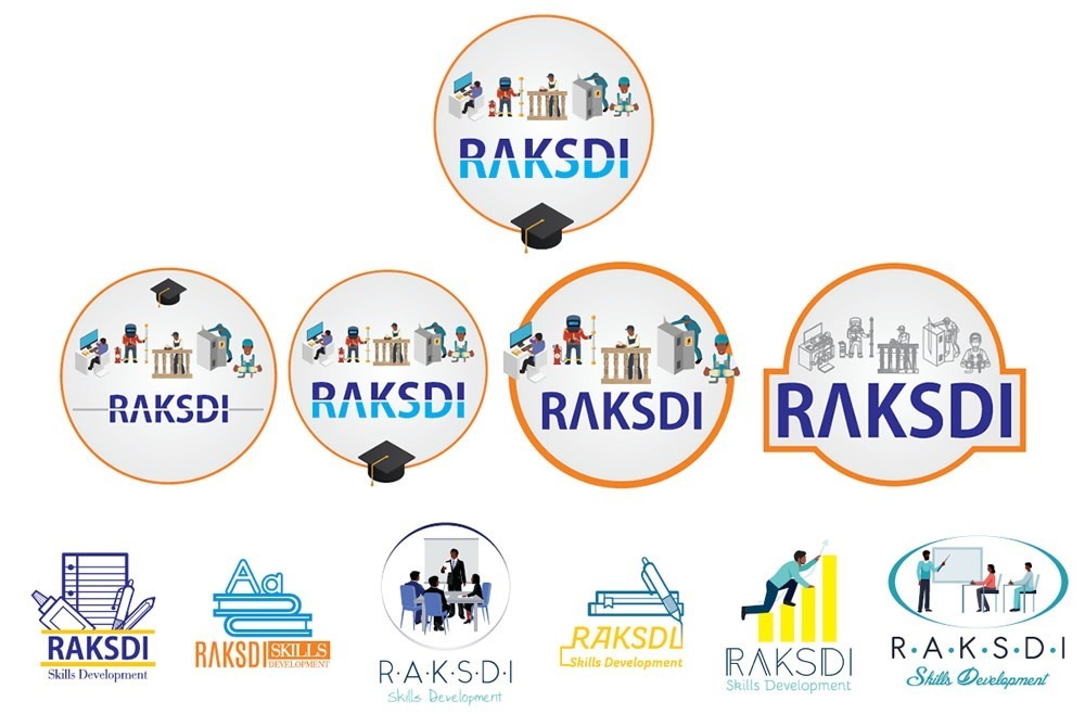 Raksdi, training company logo design, logo designers for educational company