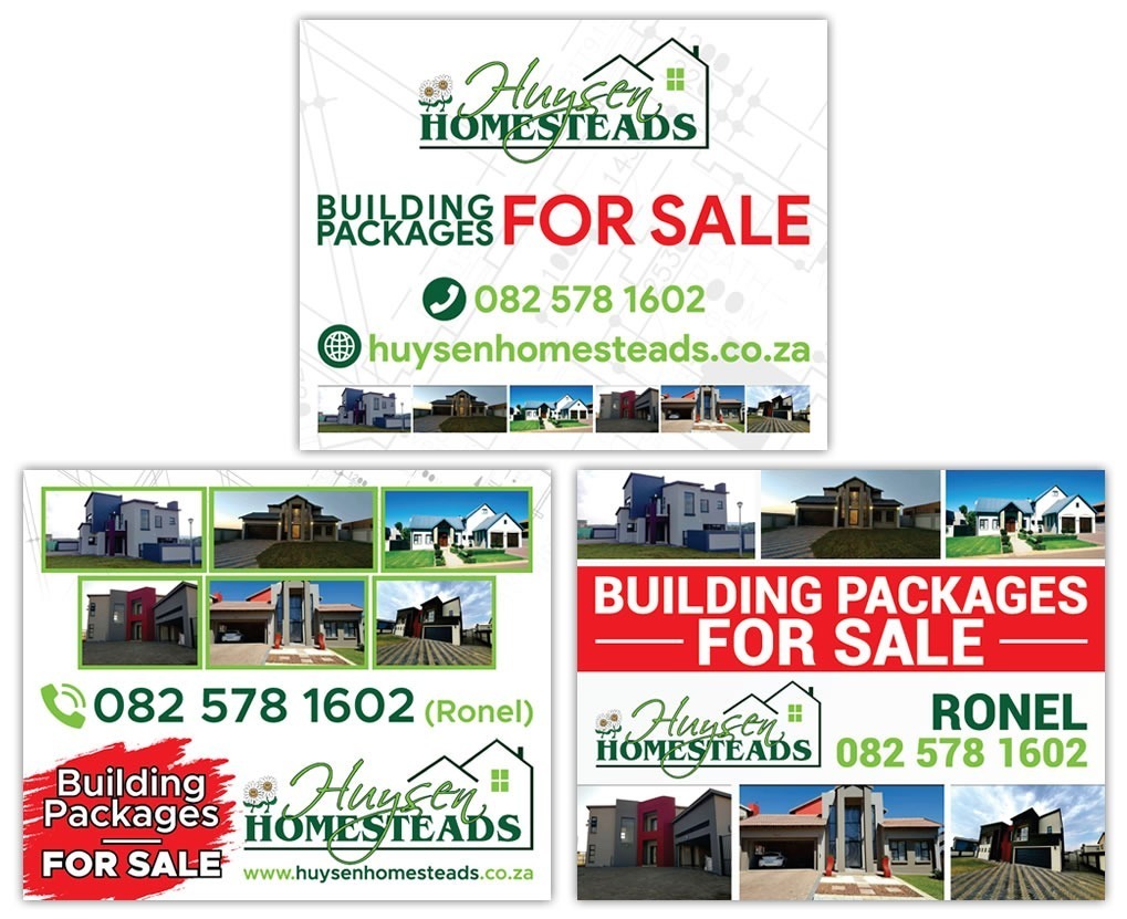 Huysen Homesteads, estate agent billboard design, billboard designers for estate agent