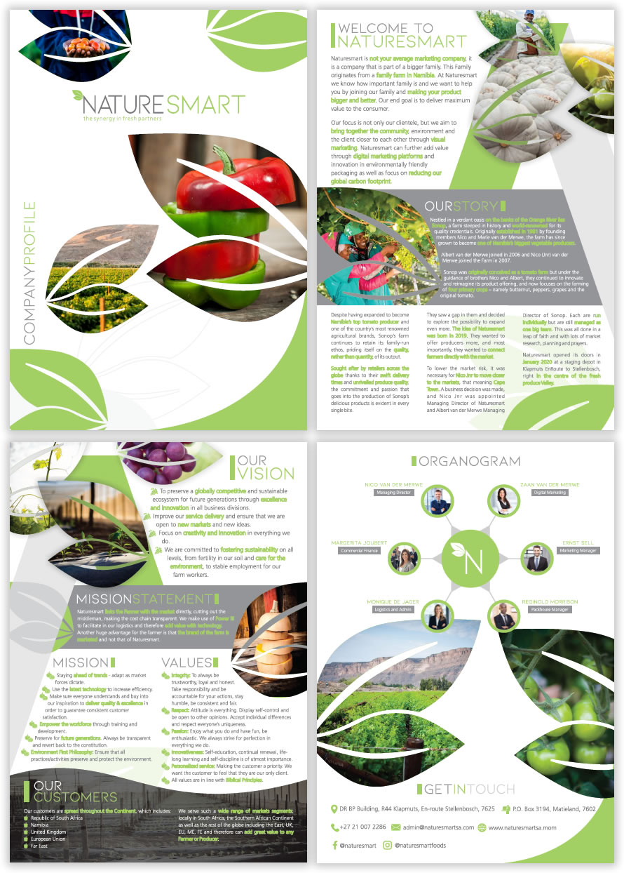 Naturesmart (Pty) Ltd, Company Profile Designers