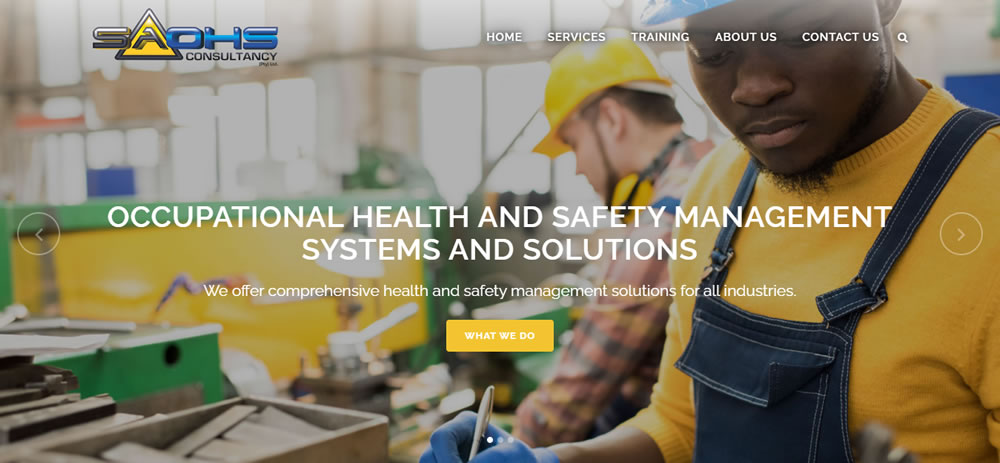 SAOHS Consultancy (Pty) Ltd, occupational health and safety web designer, safety management web designer, occupational health web developer