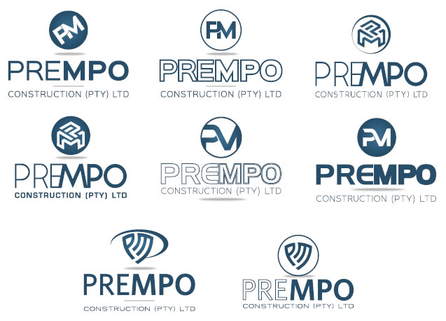 Prempo Construction (Pty) Ltd, construction company logo design, logo for construction company, builder company logo design