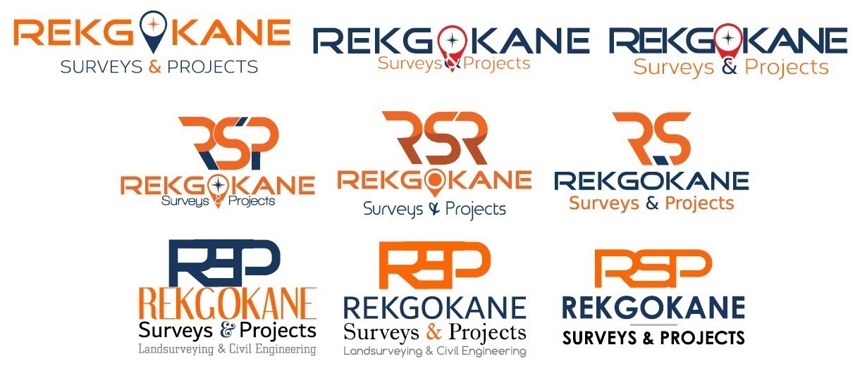 Rekgokane Surveys & Projects, project managers logo design, surveys company logo design, civil engineer logo design