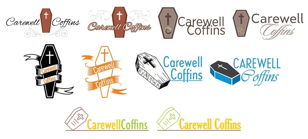 Carewell Coffins, Coffin Manufacturer Logo Design, Coffin Producers Logo Designers, Logo Design for Coffin Manufacturer