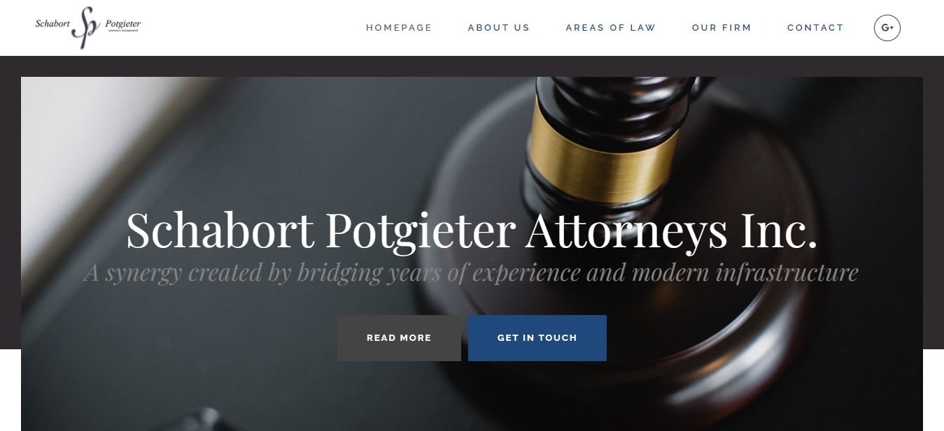 Schabort Potgieter Attorneys, attorneys website design, law firm website designers, web designers for law firm, web developers law firm
