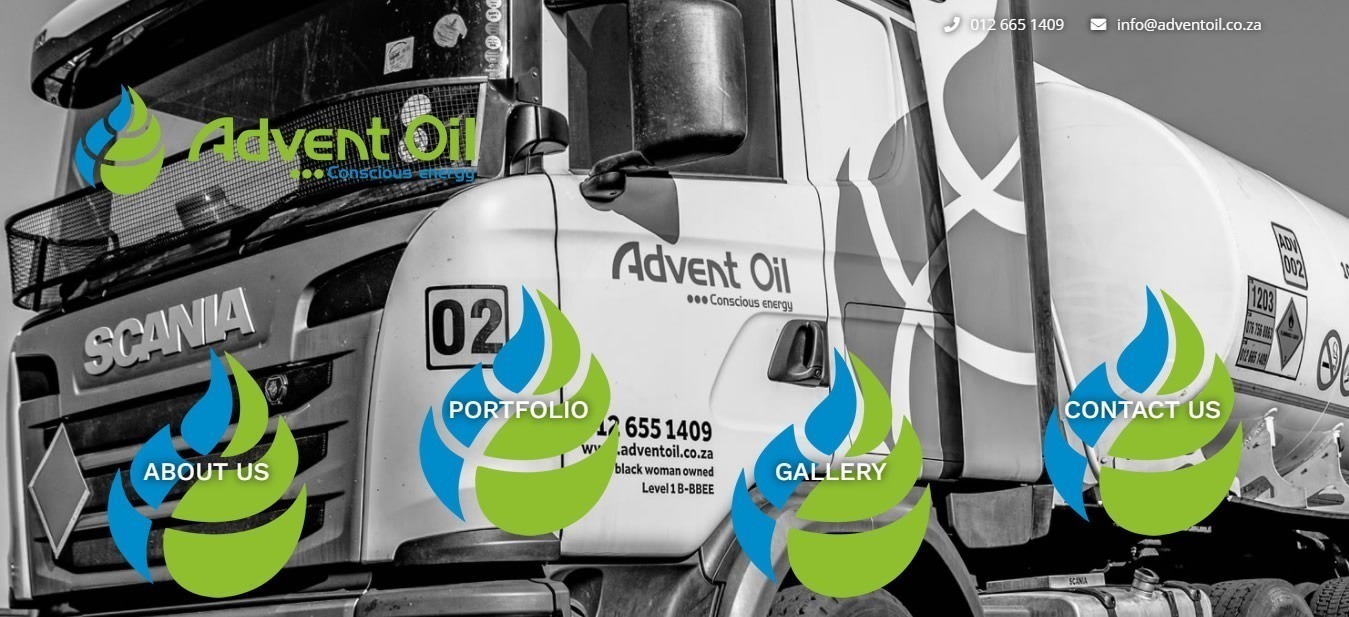 Advent Oil, Oil Supplier Website Design, Oil Wholesaler Website Designers