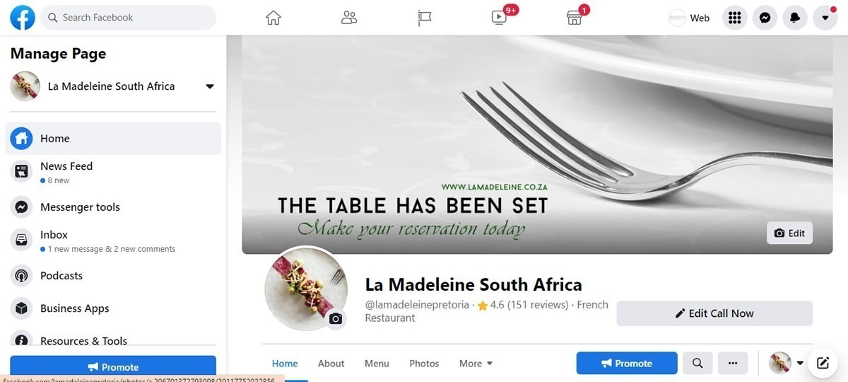 La Madeleine Restaurant, Restaurant Social Media Management, Restaurant Social Media Managers, Social Media Managers French Restaurant