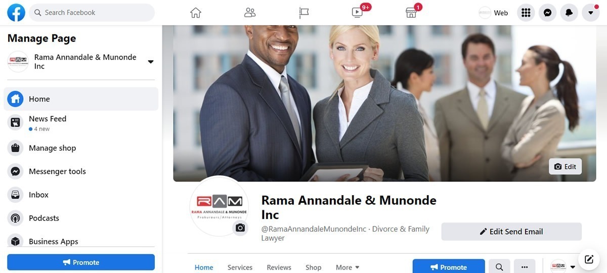 RAMA Anandale & Munonde Inc, Attorney Social Media Management, Law Firm Social Media Management, Social Media Managers Law Firm