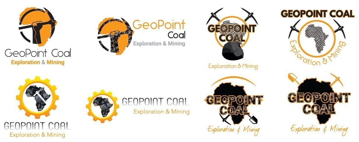 GeoPoint Coal, Mining Company Logo Design, Logo Designers Mining Company, Coal Company Logo Design