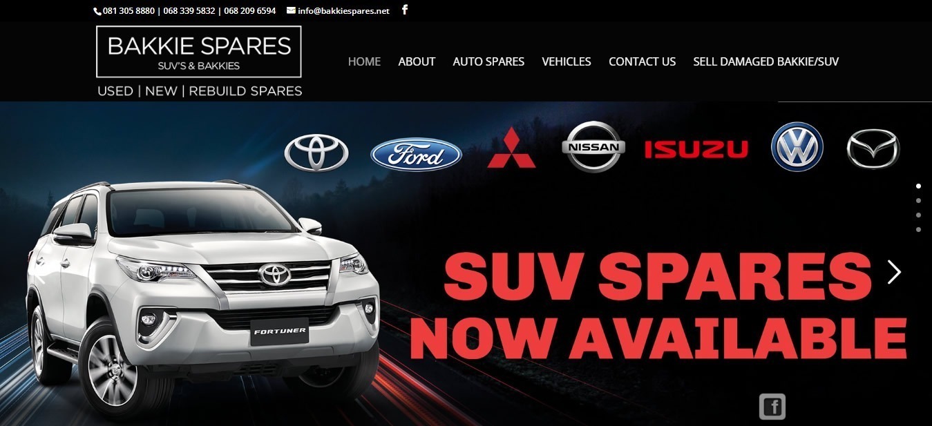 Bakkie Spares, Bakkie Spares Website, Spares Website Design, Spares Web Designers, Car Parts Web Developers, SUV Spares, Used Bakkie Spares, Used SUV Spares, New Bakkie Spares, New SUV Spares, Ford Bakkie Spares, Toyota Bakkie Spares, Ford SUV Spares, Toyota SUV Spares