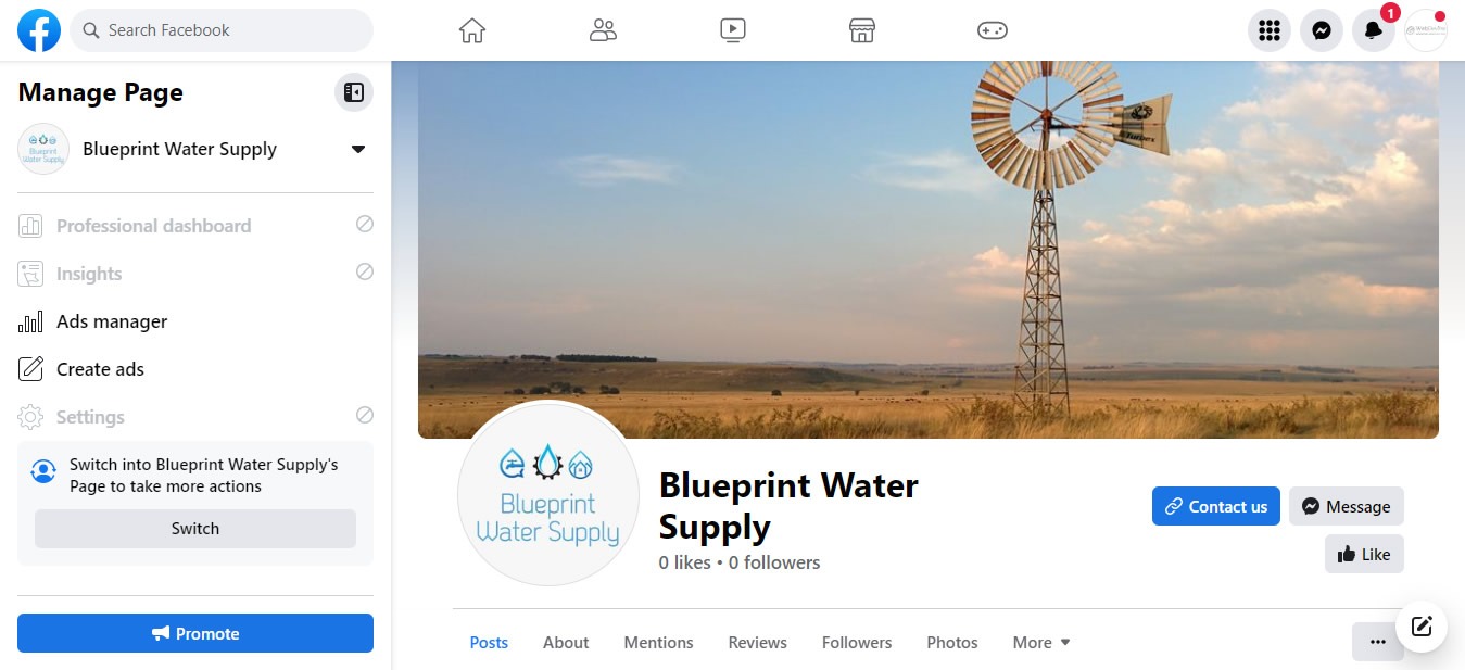 Blueprint Water Supply, Social Media Management, Facebook Page Management, Social Media Managers, Social Media Ads, Social Media Management Agency, Social Media Managers Near Me, Social Media Management Company, Instagram Management, Social Media Managers Pretoria, Social Media Managers Gauteng, Social Media Managers Tshwane, Social Media Managers South Africa