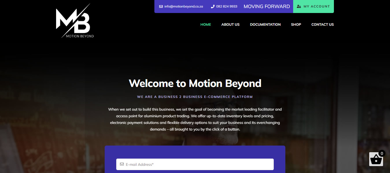 Motion Beyond, aluminium supplier website, aluminium wholesaler web developer, web designer for aluminium supplier