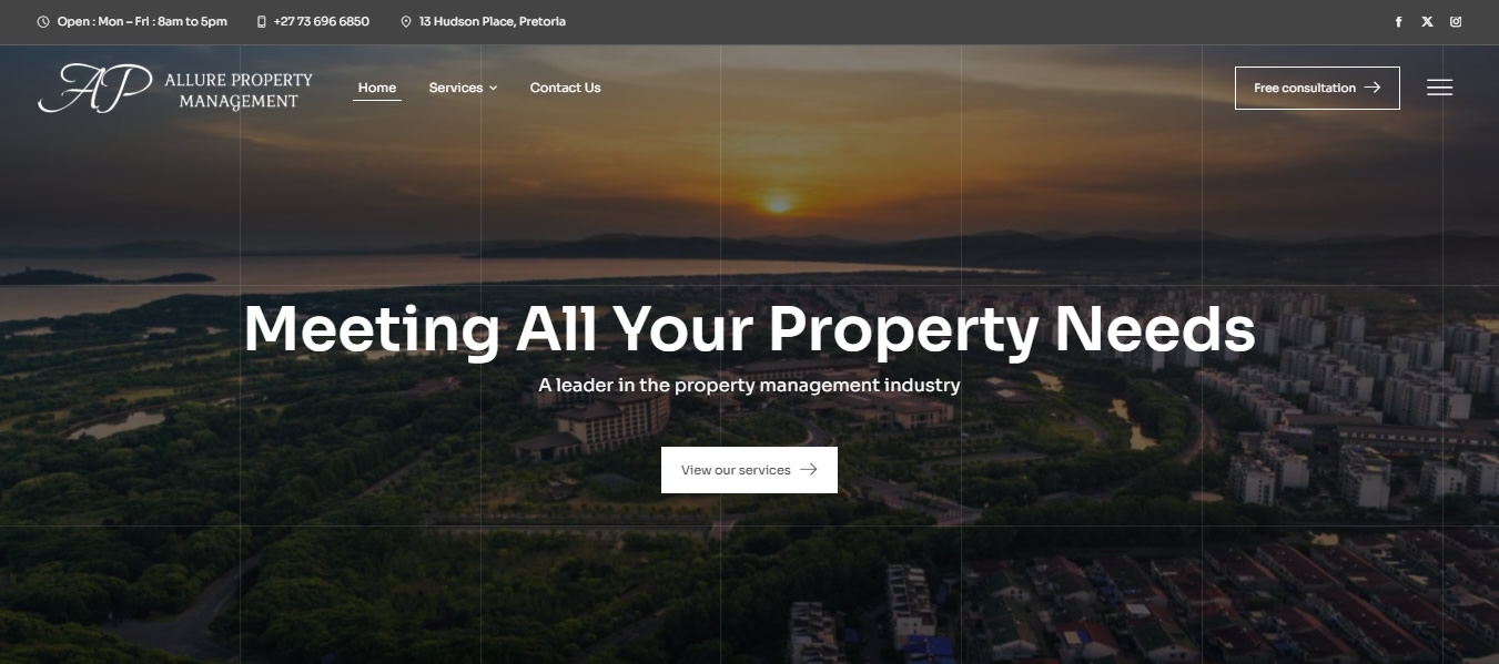 Allure Property Management Web Designers Pretoria