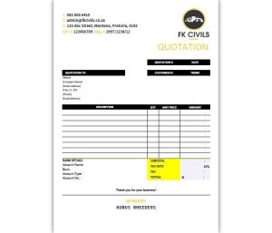 FK Civils Quotation
