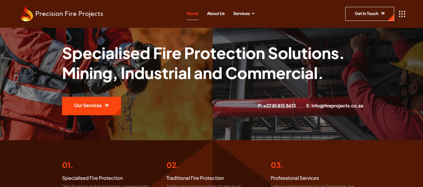 Precision Fire Projects Web Developers in Pretoria