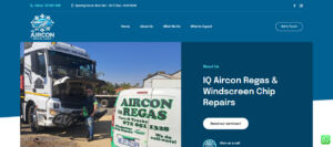 IQ Aircon Regas and Windscreen Chip Repair Website Designers