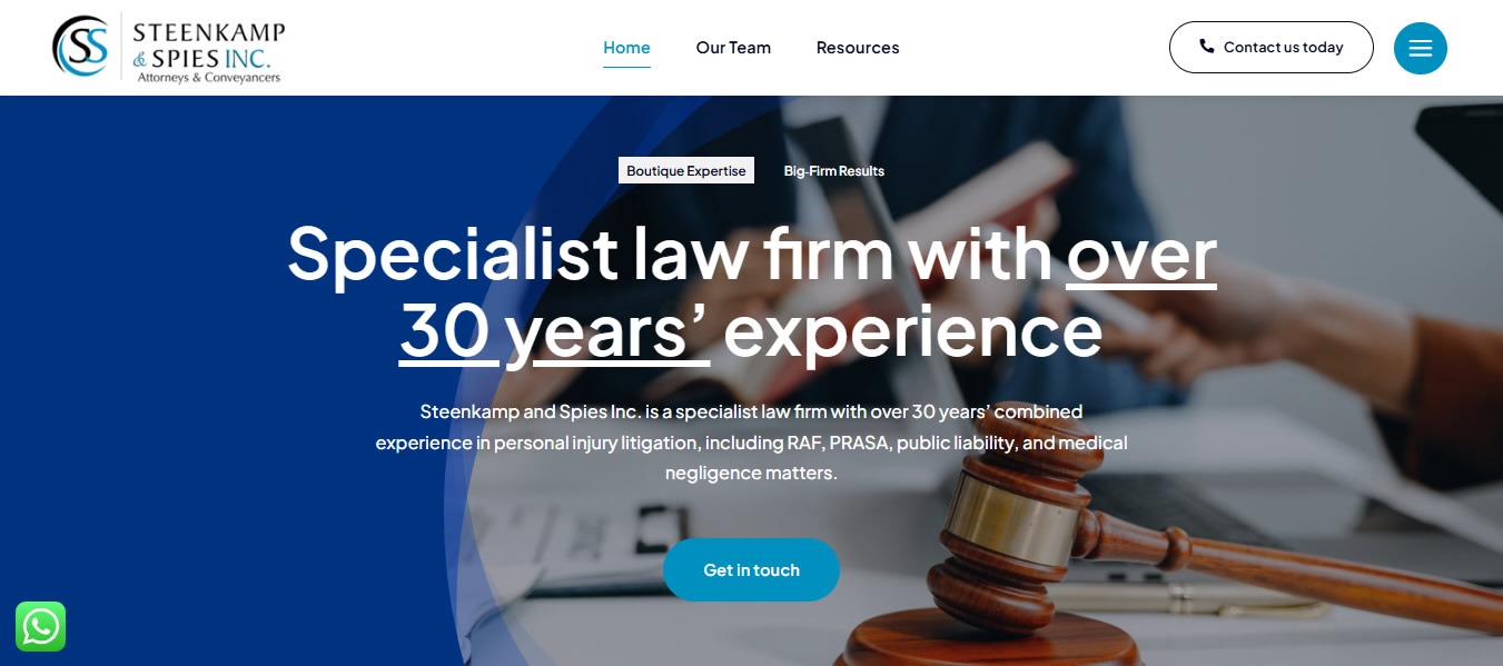 Spies and Steenkamp Inc. Attorneys Web Designers Pretoria East