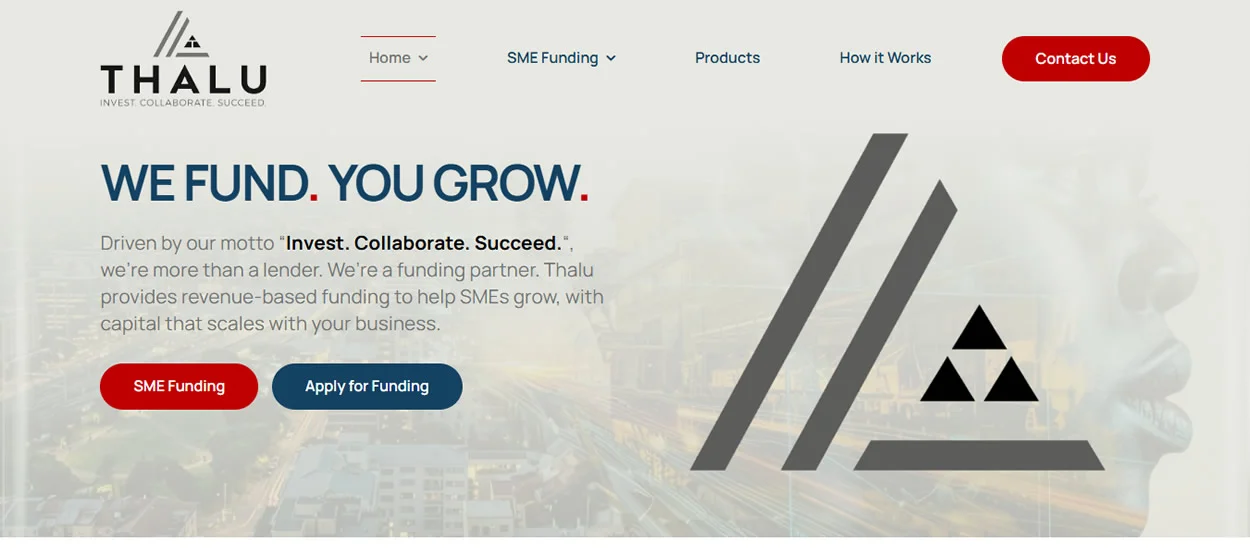 Thalu SME Funding Website Designers Cape Town Thalu SME Funding Website Designers Cape Town